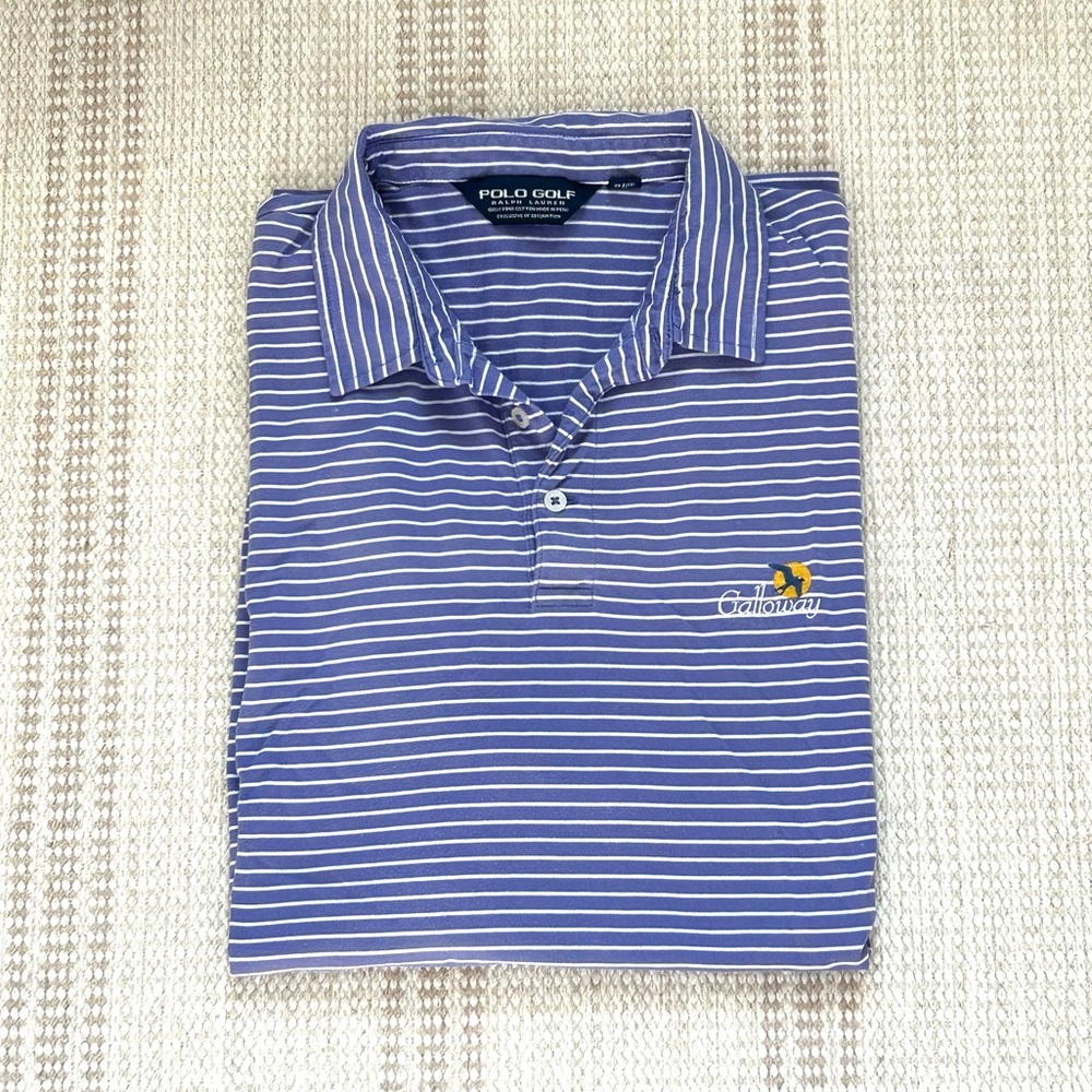 Ralph Lauren Striped Polo Galloway Golf Club Shirt